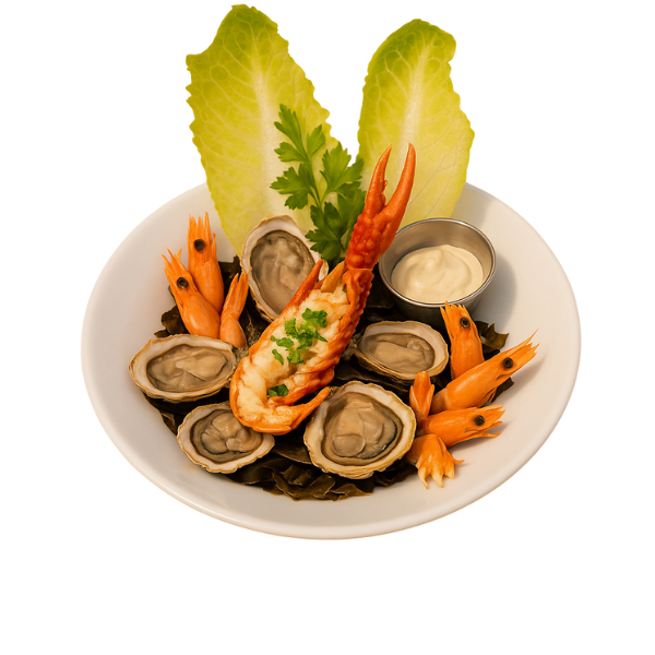 Illustration d'un plateau de fruits en bord de mer a hyères Illustration d'un plateau de fruits en bord de mer a hyères